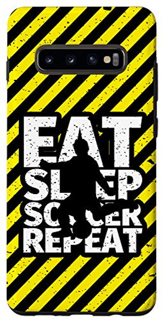 Galaxy S10 Soccer Fan Gifts - Funny Eat Sleep Soccer Repeat Case Galaxy S10 Soccer Fan Gifts - Funny Eat Sleep Soccer Repeat Case