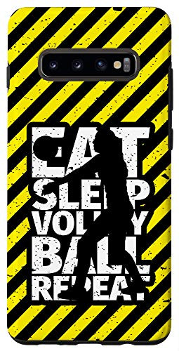 Galaxy S10 Volleyball Players - Eat Sleep Volleyball Repea Case