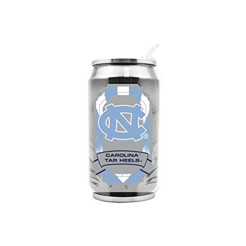 NCAA North Carolina Tar Heels 16oz Double Wall Stainless Steel Thermocan
