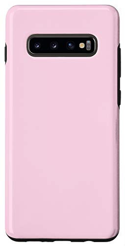 Galaxy S10 Mimi Pink Simple Plain Blank Neutral Solid Color Case