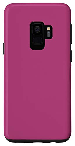 Galaxy S9 Mystic Maroon Simple Plain Blank Neutral Solid Color Case