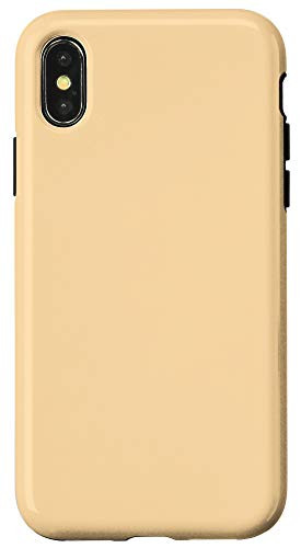 iPhone XXS Navajo White Pink Simple Plain Blank Neutral Solid Color Case