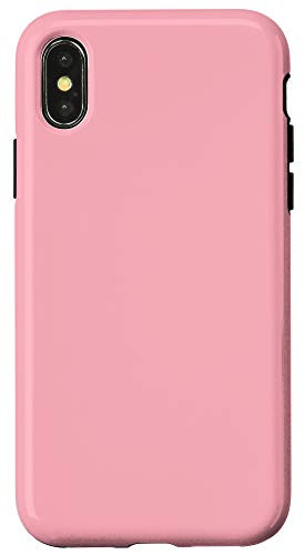 iPhone XXS Light Pink Simple Plain Blank Neutral Solid Color Case