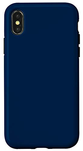 iPhone XXS Oxford Blue Simple Plain Blank Neutral Solid Color Case
