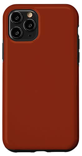 iPhone 11 Pro Sienna Red Simple Plain Blank Neutral Solid Color Case