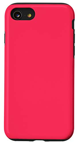 iPhone SE 2020  7  8 Radical Red Simple Plain Blank Neutral Solid Color Case