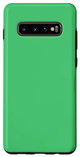 Galaxy S10 Paris Green Simple Plain Blank Neutral Solid Color Case