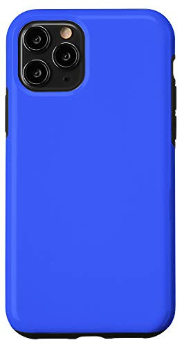 iPhone 11 Pro Electric Blue Simple Plain Blank Neutral Solid Color Case