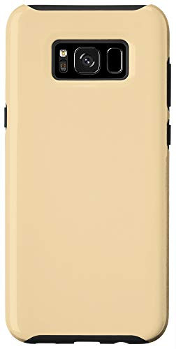 Galaxy S8 Wheat Beige Simple Plain Blank Neutral Solid Color Case
