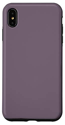 iPhone XS Max Old Lavender Simple Plain Blank Neutral Solid Color Case