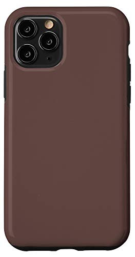 iPhone 11 Pro Liver Brown Simple Plain Blank Neutral Solid Color Case