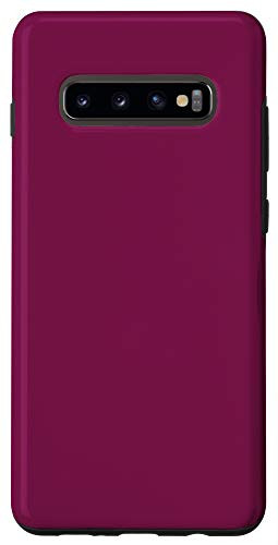 Galaxy S10 Pansy Purple Simple Plain Blank Neutral Solid Color Case