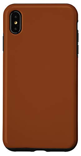 iPhone XS Max Fuzzy Wuzzy Brown Simple Plain Blank Neutral Solid Color Case