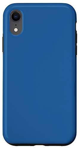 iPhone XR Lapis Blue Simple Plain Blank Neutral Solid Color Case