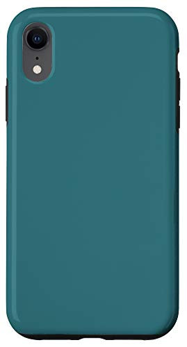 iPhone XR Ming Blue Simple Plain Blank Neutral Solid Color Case
