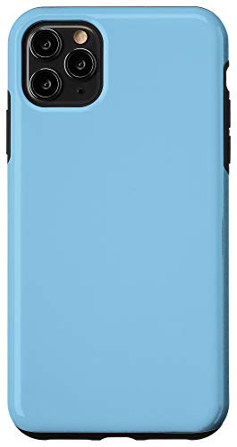 iPhone 11 Pro Max Light Cornflower Blue Simple Plain Blank Neutral Solid Color Case