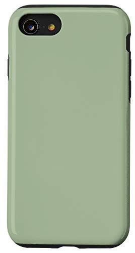 iPhone SE 2020  7  8 Grey Green Simple Plain Blank Neutral Solid Color Case