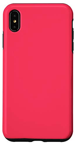 iPhone XS Max A Glowing Red Roses Simple Plain Blank Neutral Solid Color Case