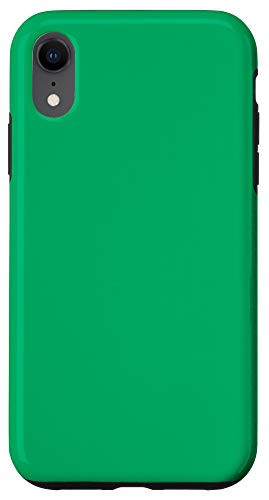 iPhone XR GO Green Simple Plain Blank Neutral Solid Color Case