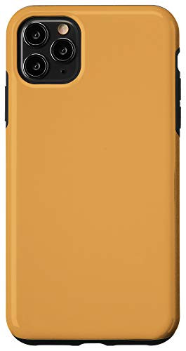 iPhone 11 Pro Max Indian Yellow Simple Plain Blank Neutral Solid Color Case