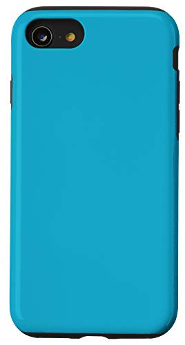 iPhone SE 2020  7  8 Pacific Blue Simple Plain Blank Neutral Solid Color Case