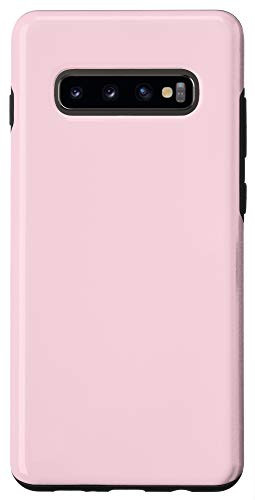 Galaxy S10 Piggy Pink Pastel Simple Plain Blank Neutral Solid Color Case