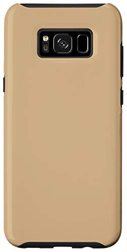 Galaxy S8 Tan Brown Simple Plain Blank Neutral Solid Color Case