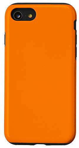 iPhone SE 2020  7  8 Heat Wave Orange Simple Plain Blank Neutral Solid Color Case