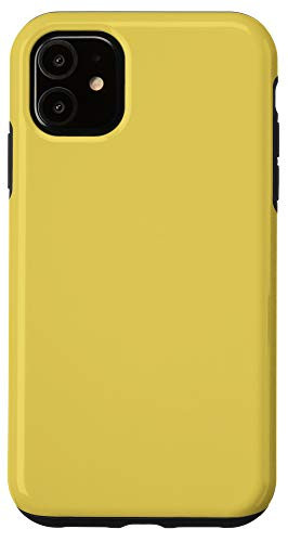 iPhone 11 Hansa Yellow Simple Plain Blank Neutral Solid Color Case