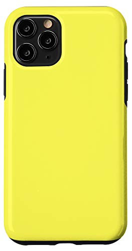 iPhone 11 Pro Icterine Yellow Simple Plain Blank Neutral Solid Color Case