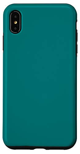 iPhone XS Max Skobeloff Green Simple Plain Blank Neutral Solid Color Case
