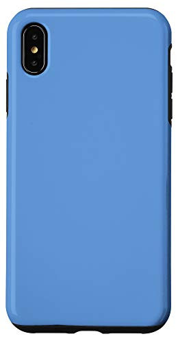 iPhone XS Max Little Boy Blue Simple Plain Blank Neutral Solid Color Case
