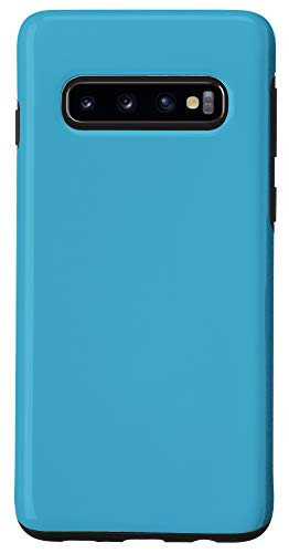 Galaxy S10 Maximum Blue Simple Plain Blank Neutral Solid Color Case