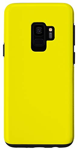 Galaxy S9 Titanium Yellow Simple Plain Blank Neutral Solid Color Case