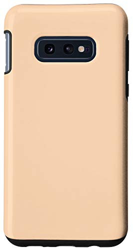 Galaxy S10e Peach Puff Simple Plain Blank Neutral Solid Color Case