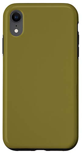 iPhone XR Spanish Bistre Beige Simple Plain Blank Neutral Solid Color Case
