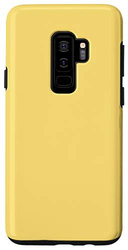 Galaxy S9 Mellow Yellow Simple Plain Blank Neutral Solid Color Case