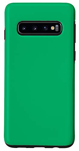 Galaxy S10 GO Green Simple Plain Blank Neutral Solid Color Case