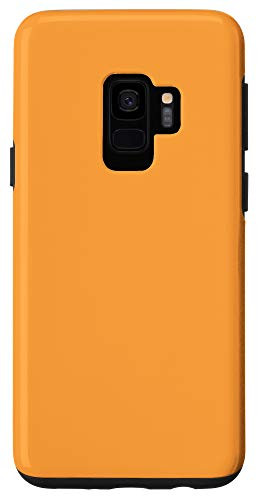 Galaxy S9 Carrot Simple Plain Blank Neutral Solid Color Case