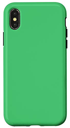 iPhone XXS Emerald Green Simple Plain Blank Neutral Solid Color Case