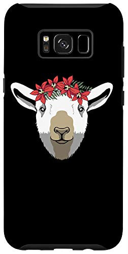 Galaxy S8 Cute Sheep Floral Gift - Lamb Head Flowers Case