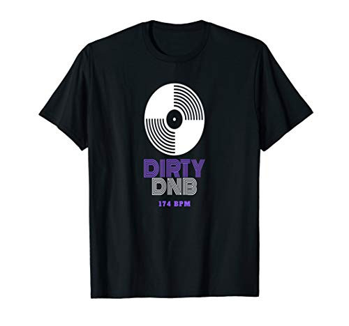 Drum and Bass 174 Vinyl BPM DnB Music Liquid Junglist EDM T-Shirt