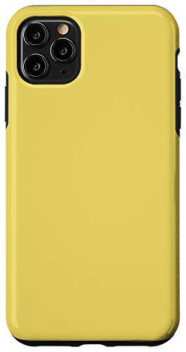 iPhone 11 Pro Max Hansa Yellow Simple Plain Blank Neutral Solid Color Case