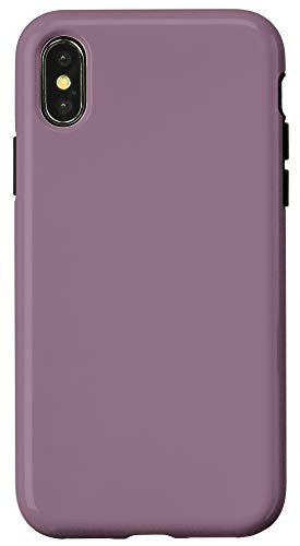 iPhone XXS Mountbatten Violet Simple Plain Blank Neutral Solid Color Case
