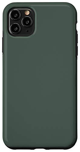 iPhone 11 Pro Max Feldgrau Blue Green Simple Plain Blank Neutral Solid Color Case