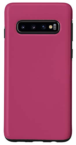 Galaxy S10 Raspberry Roses Simple Plain Blank Neutral Solid Color Case