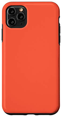 iPhone 11 Pro Max Tomato Red Simple Plain Blank Neutral Solid Color Case