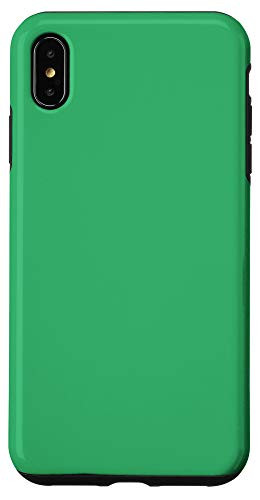 iPhone XS Max Medium Spring Green Simple Plain Blank Neutral Solid Color Case