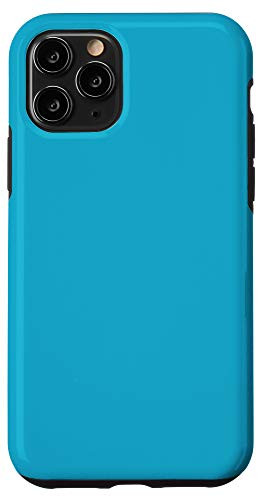iPhone 11 Pro Pacific Blue Simple Plain Blank Neutral Solid Color Case