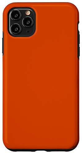iPhone 11 Pro Max Syracuse Orange Simple Plain Blank Neutral Solid Color Case